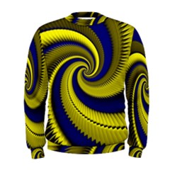 Blue Gold Dragon Spiral Men s Sweatshirt