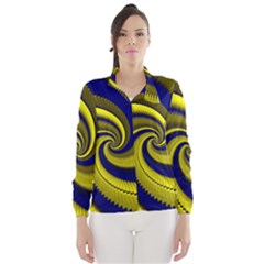 Blue Gold Dragon Spiral Wind Breaker (women)