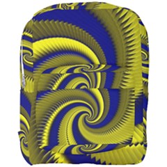 Blue Gold Dragon Spiral Full Print Backpack