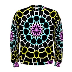 Colored Window Mandala Men s Sweatshirt