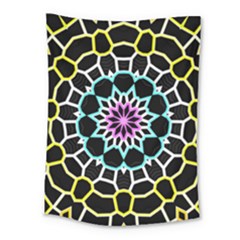 Colored Window Mandala Medium Tapestry