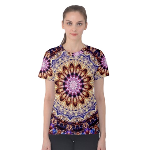 Dreamy Mandala Women s Cotton Tee by designworld65