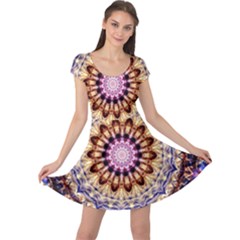 Dreamy Mandala Cap Sleeve Dress by designworld65