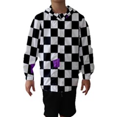 Dropout Purple Check Hooded Wind Breaker (kids)