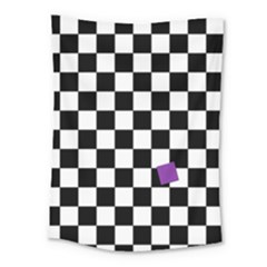 Dropout Purple Check Medium Tapestry