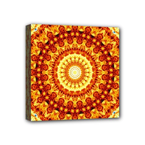 Powerful Love Mandala Mini Canvas 4  X 4  by designworld65