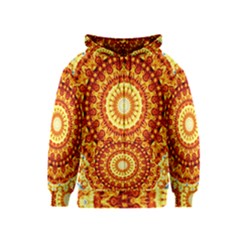 Powerful Love Mandala Kids  Zipper Hoodie by designworld65