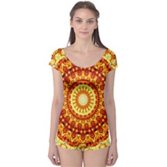 Powerful Love Mandala Boyleg Leotard  by designworld65