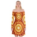 Powerful Love Mandala Off Shoulder Skater Dress View1