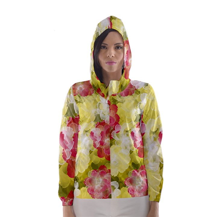 Flower Power Hooded Wind Breaker (Women)