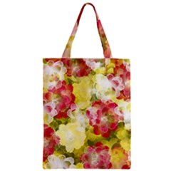 Flower Power Zipper Classic Tote Bag