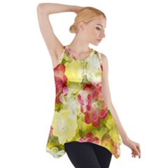 Flower Power Side Drop Tank Tunic by designworld65