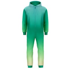 Sealife Green Gradient Hooded Jumpsuit (men) 