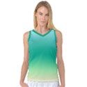 Sealife Green Gradient Women s Basketball Tank Top View1