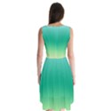 Sealife Green Gradient Sleeveless Chiffon Dress   View2