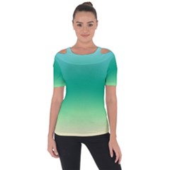 Sealife Green Gradient Short Sleeve Top