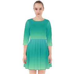 Sealife Green Gradient Smock Dress