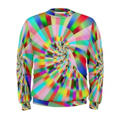 Irritation Funny Crazy Stripes Spiral Men s Sweatshirt