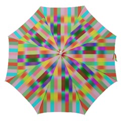 Multicolored Irritation Stripes Straight Umbrellas