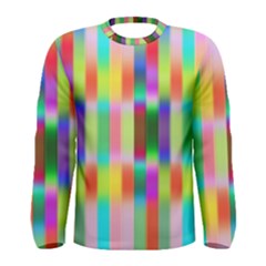 Multicolored Irritation Stripes Men s Long Sleeve Tee