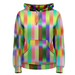 Multicolored Irritation Stripes Women s Pullover Hoodie