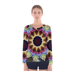 Love Energy Mandala Women s Long Sleeve Tee