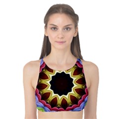 Love Energy Mandala Tank Bikini Top by designworld65