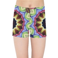 Love Energy Mandala Kids Sports Shorts