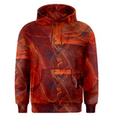 Swirly Love In Deep Red Men s Pullover Hoodie