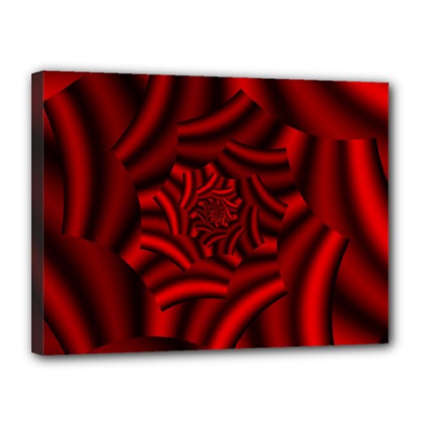 Metallic Red Rose Canvas 16  X 12  by designworld65