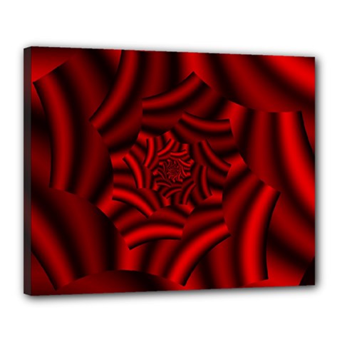 Metallic Red Rose Canvas 20  X 16  by designworld65