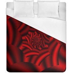 Metallic Red Rose Duvet Cover (california King Size) by designworld65