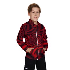 Metallic Red Rose Wind Breaker (kids)