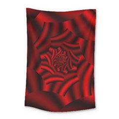 Metallic Red Rose Small Tapestry