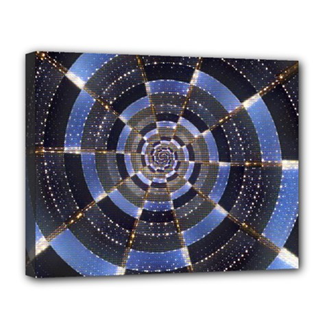 Midnight Crazy Dart Canvas 14  X 11 