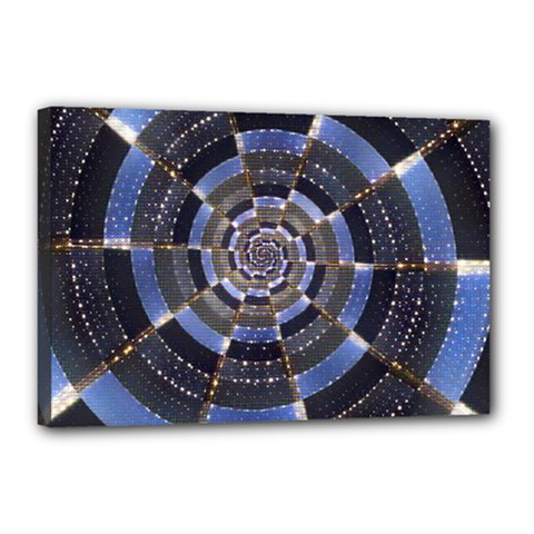 Midnight Crazy Dart Canvas 18  X 12  by designworld65