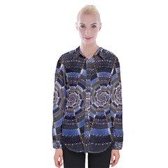 Midnight Crazy Dart Womens Long Sleeve Shirt