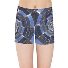 Midnight Crazy Dart Kids Sports Shorts by designworld65