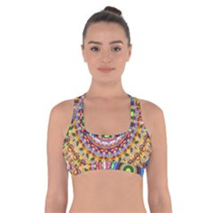 Peaceful Mandala Cross Back Sports Bra