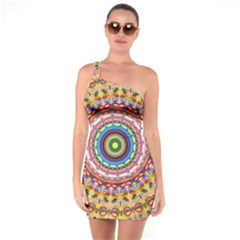 Peaceful Mandala One Soulder Bodycon Dress