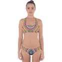 Peaceful Mandala Cross Back Hipster Bikini Set View1