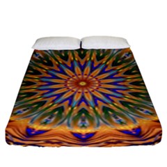 Powerful Mandala Fitted Sheet (king Size) by designworld65