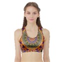 Powerful Mandala Sports Bra with Border View1