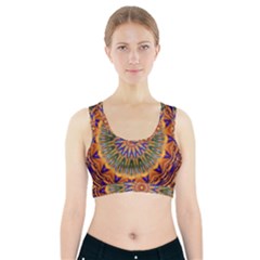 Powerful Mandala Sports Bra With Pocket by designworld65