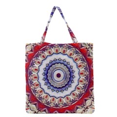 Romantic Dreams Mandala Grocery Tote Bag by designworld65