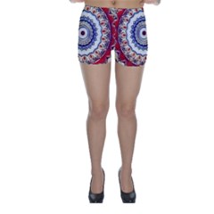 Romantic Dreams Mandala Skinny Shorts by designworld65