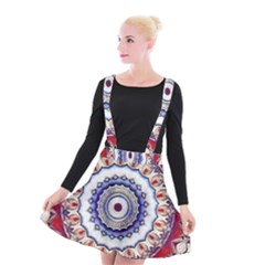 Romantic Dreams Mandala Suspender Skater Skirt by designworld65