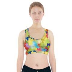 Summer Feeling Splash Sports Bra With Pocket