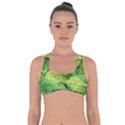 Green Springtime Leafs Got No Strings Sports Bra View1