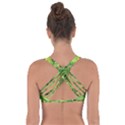 Green Springtime Leafs Got No Strings Sports Bra View2